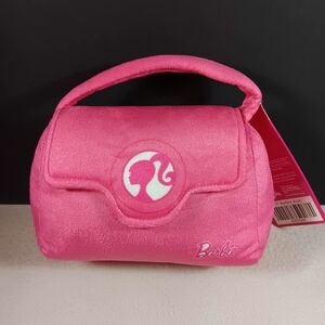 Mattel Barbie Pink Stuffed Animal Doll 6" Toy Plush Pouch Purse Cute New